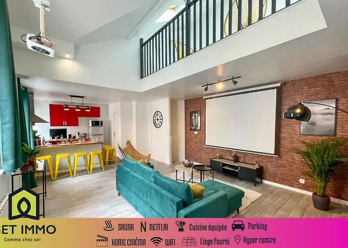 Superbe Appartement-Sauna-Cinema-Parking-Gare